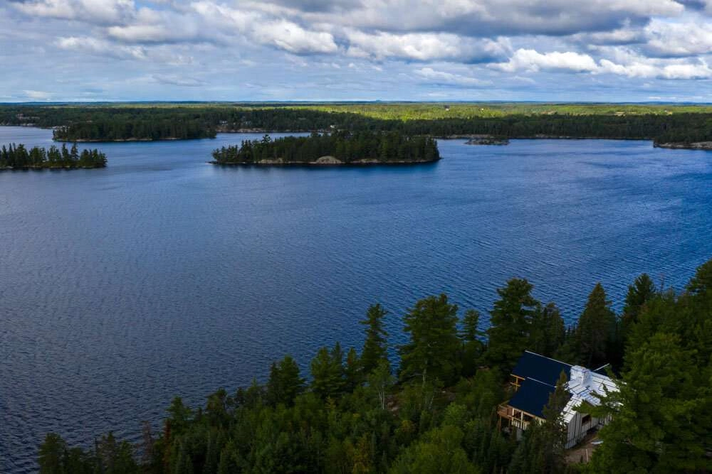 Arial view of building site and surrounding countryside ©robert lowdon