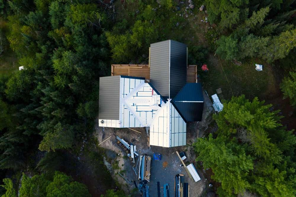 Directly above the building site. © robert lowdon