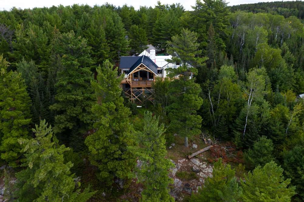 Arial view of building site and surrounding countryside ©robert lowdon
