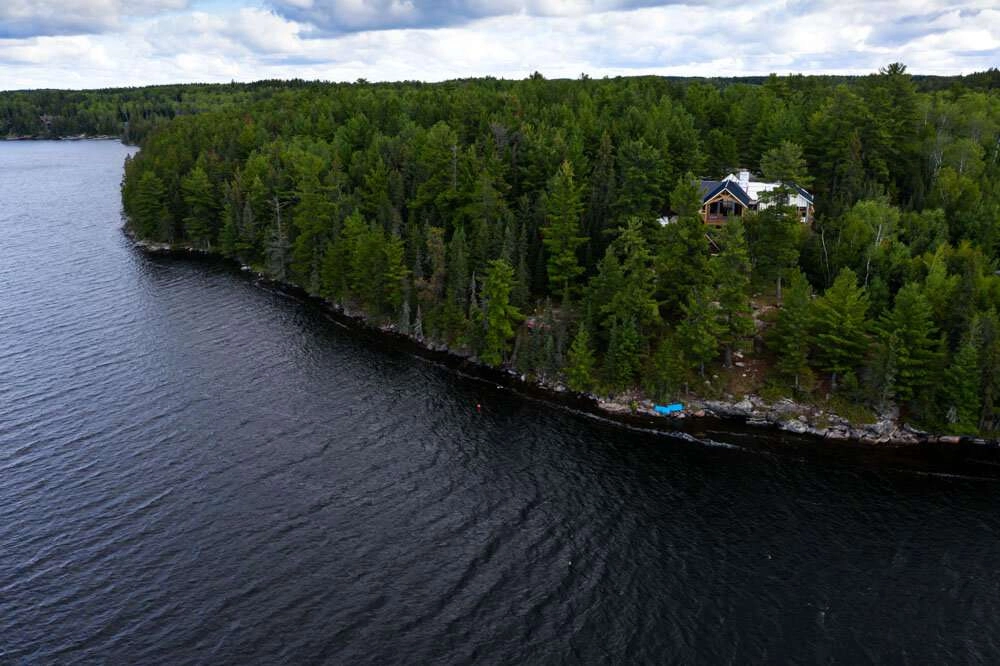 Arial view of building site and surrounding countryside ©robert lowdon