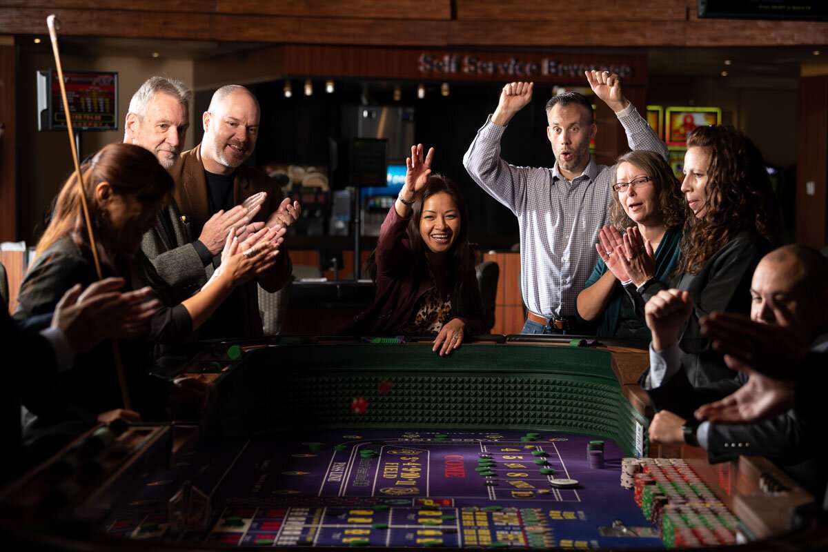 Customers cheering on player ©robert lowdon