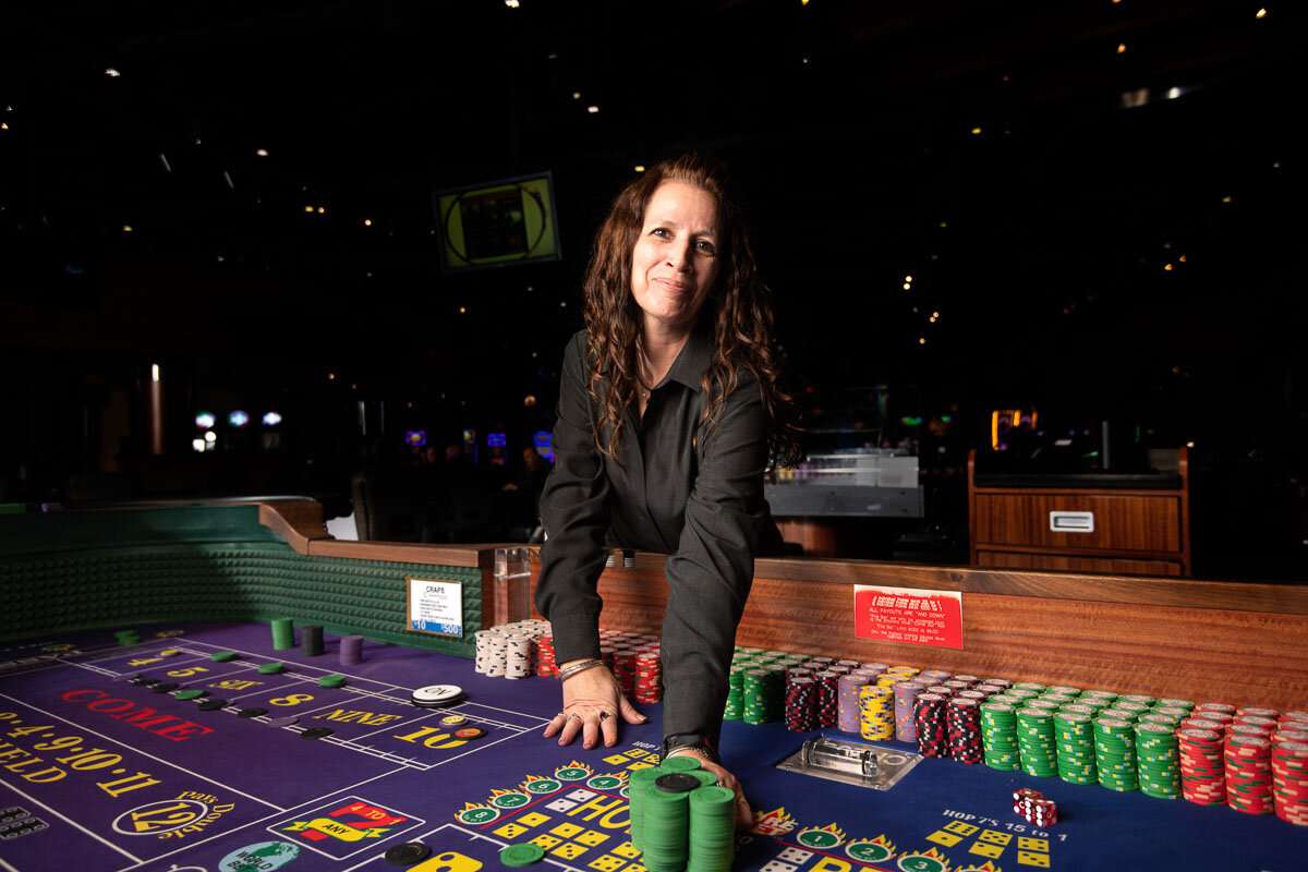 Alternate dealer passing chips ©robert lowdon