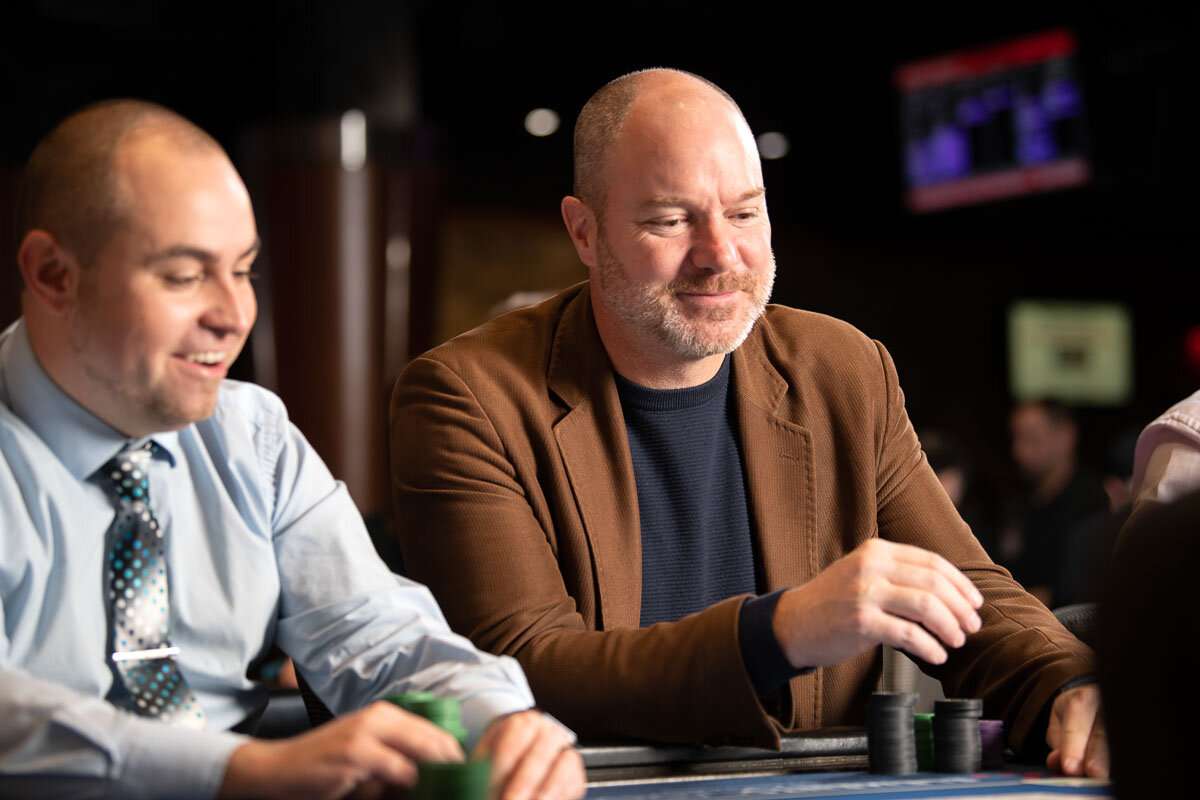 Player realizes he has the winning hand ©robert lowdon