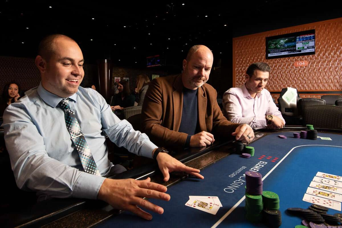 Player realizes he has the winning hand ©robert lowdon