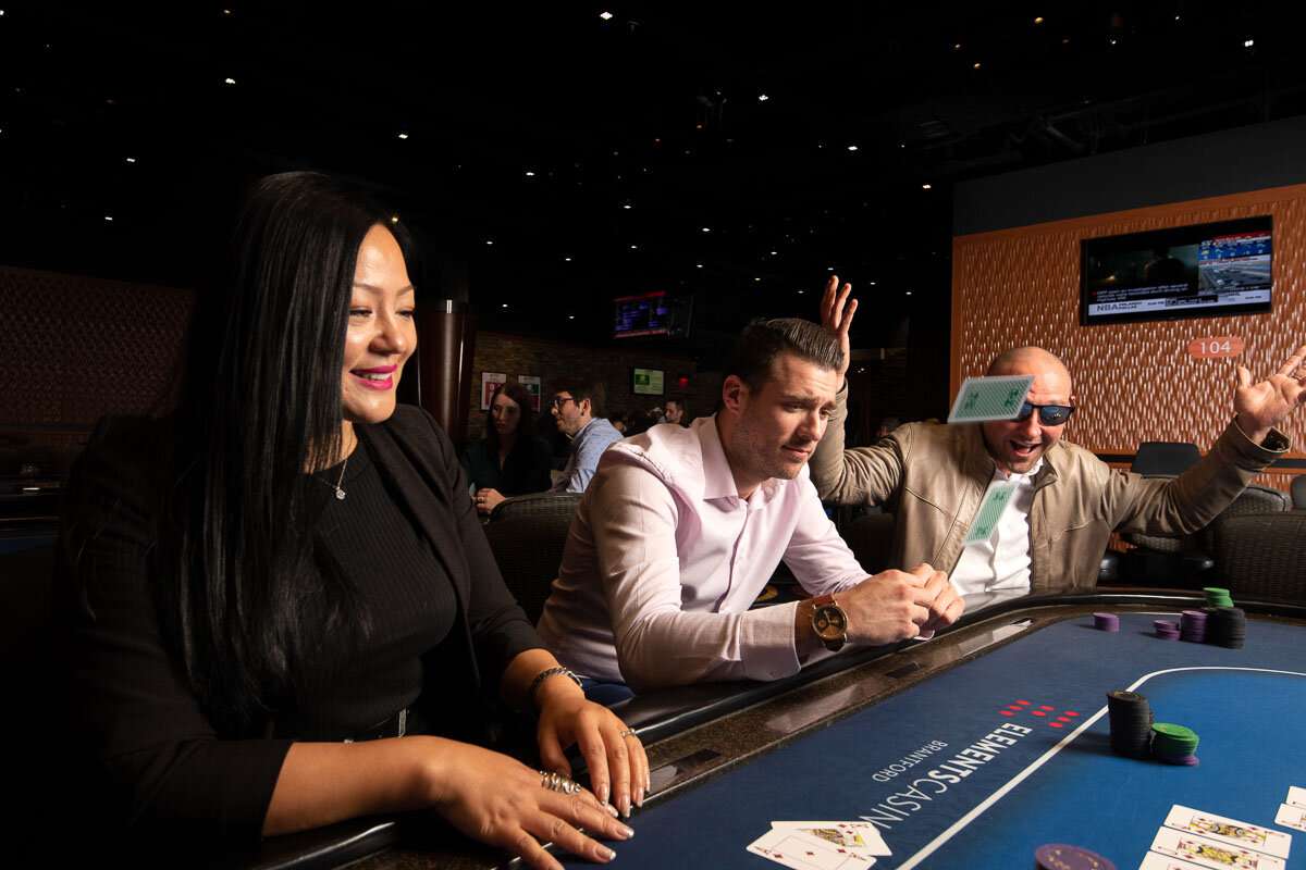 Player realizes she has the winning hand ©robert lowdon