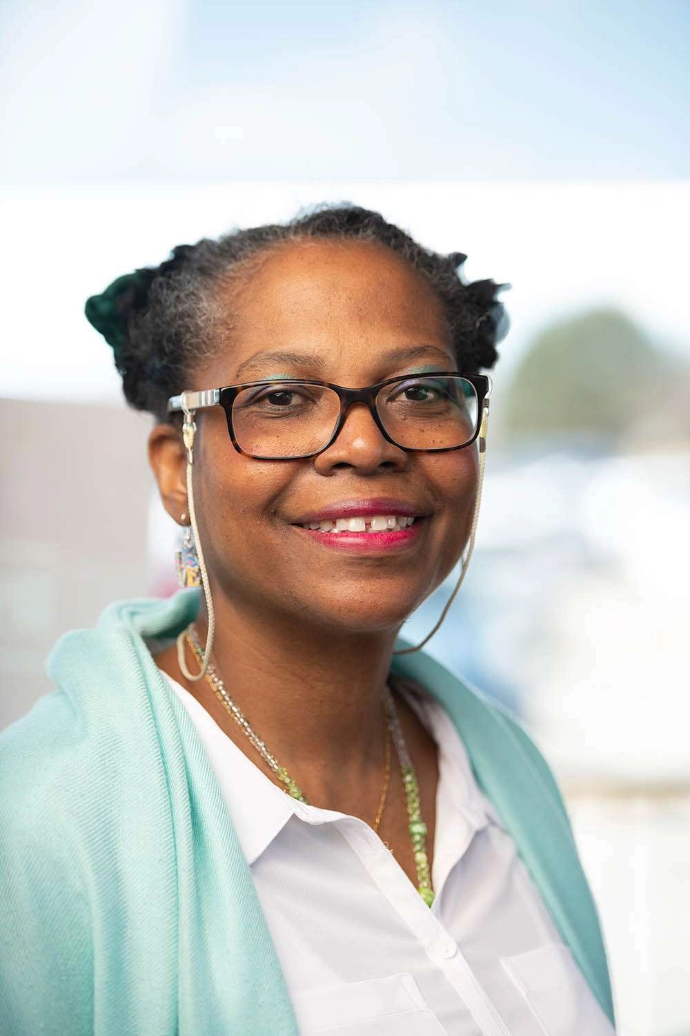 A closer headshot style image with the window in the background. © robert lowdon