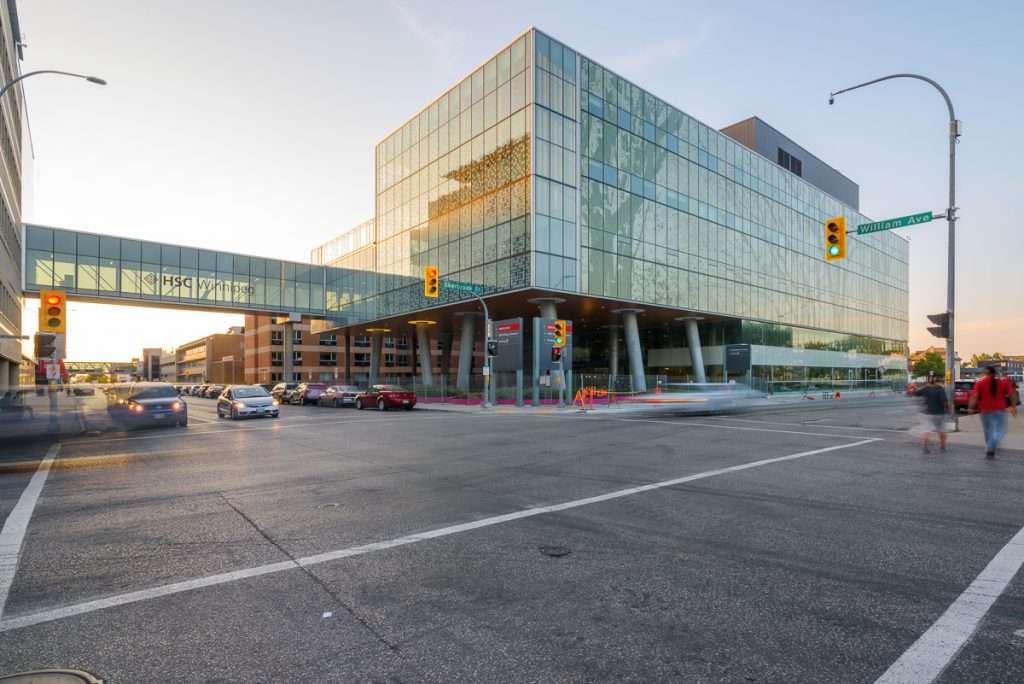 Winnipeg architectural photography of the new women’s hospital at health sciences centre winnipeg.