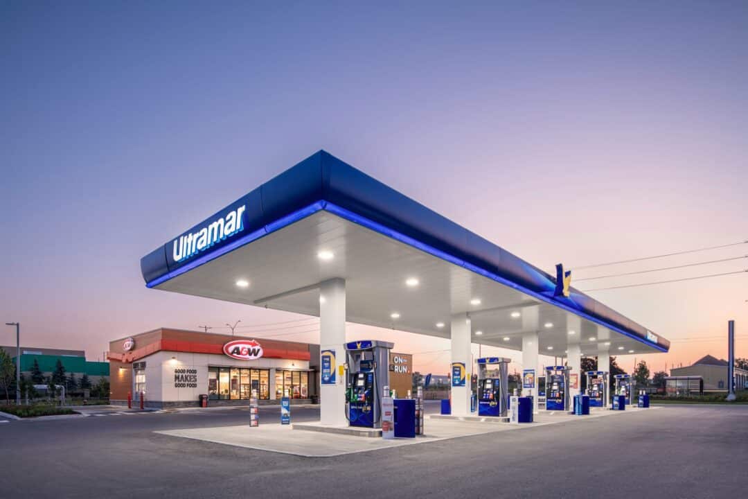 Branding photography of gas station and restaurant