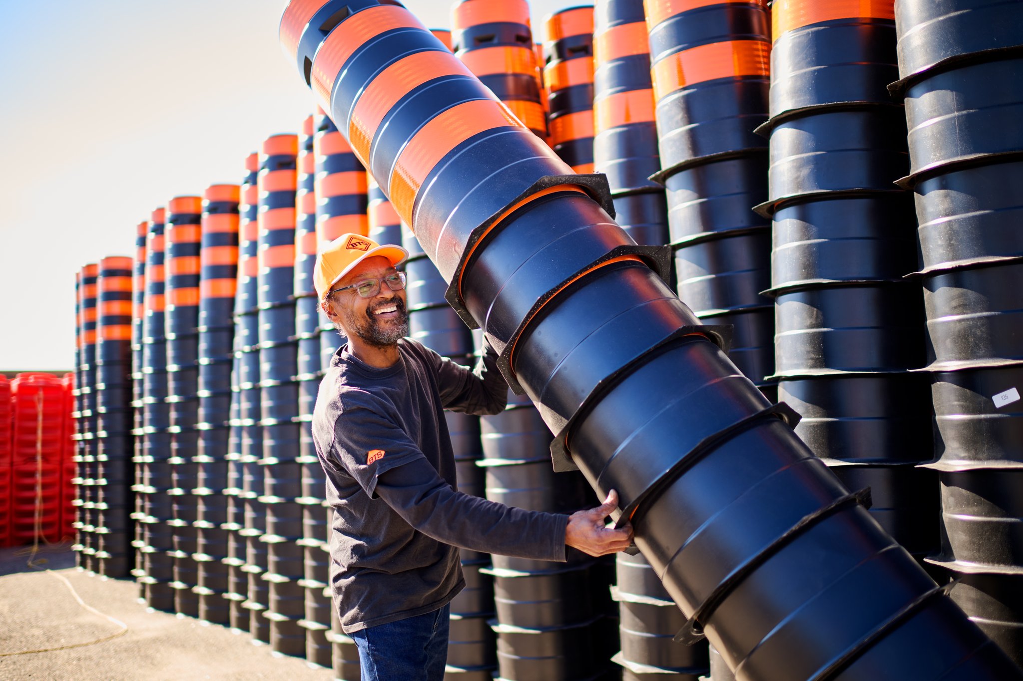 Industrial marketing photography at bts yard.