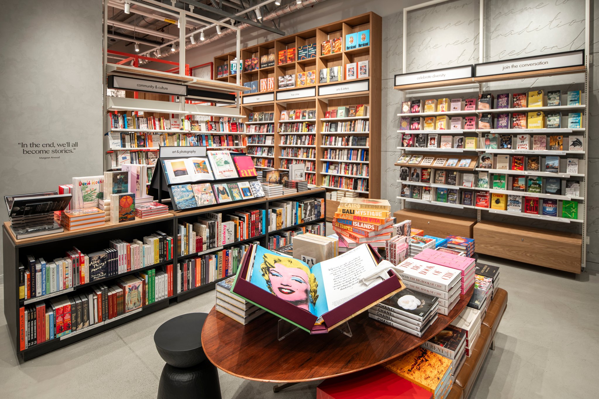 The following is a case study about an architectural photography project we completed for chandos construction, a canadian general contractor and construction project management company. The project took place at the brand new indigo store that opened in the fall of 2023 at the new luxury shopping complex in toronto, the well.