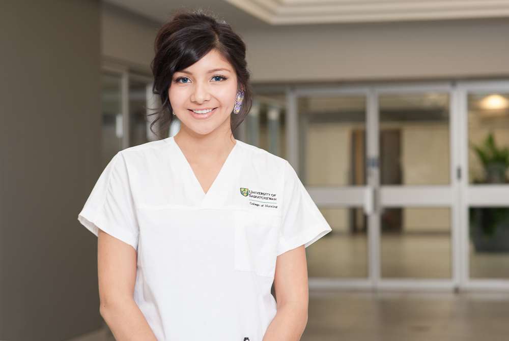 Nursing student editorial portrait 