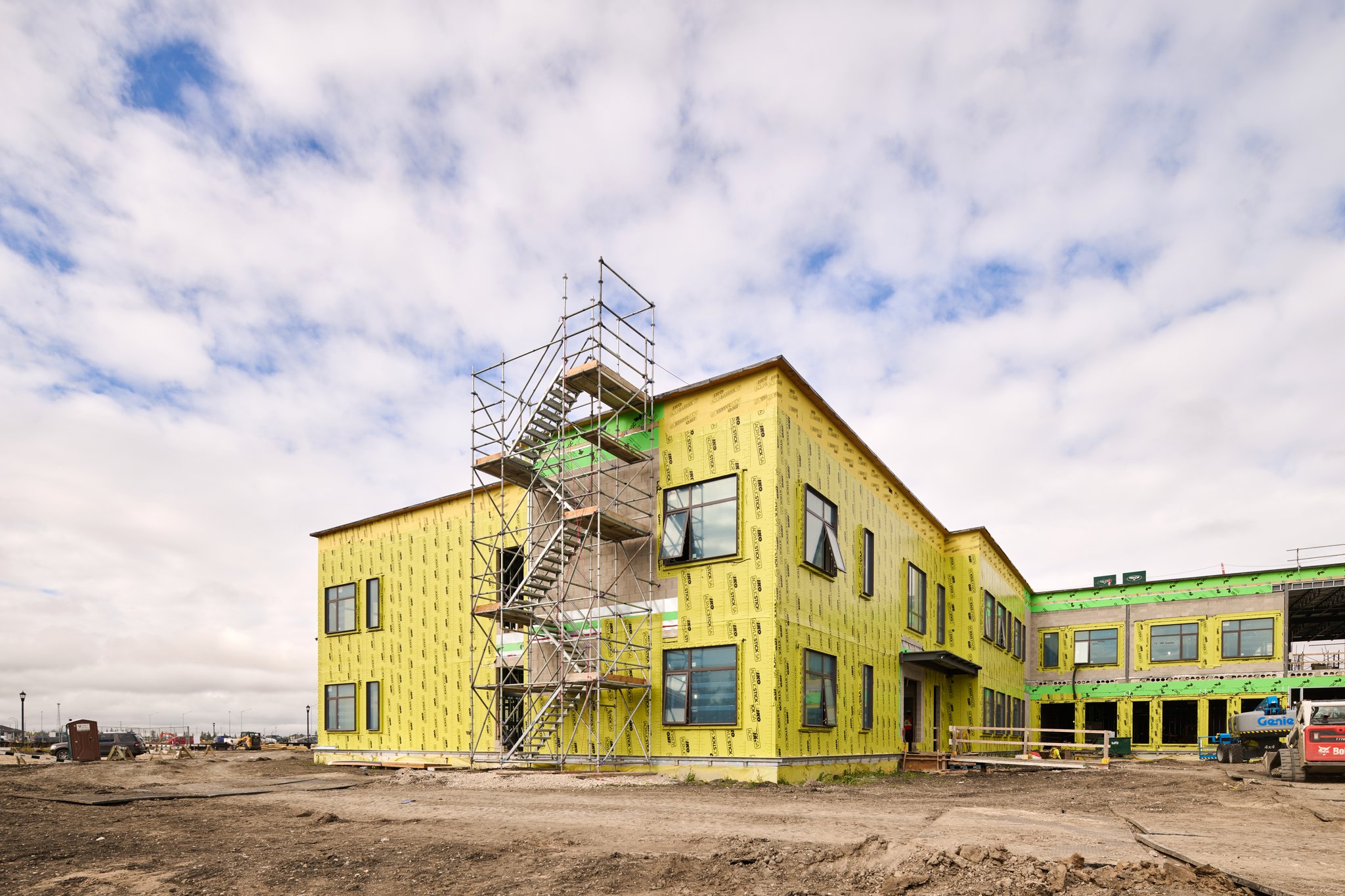 still from industrial testimonial video for IKO