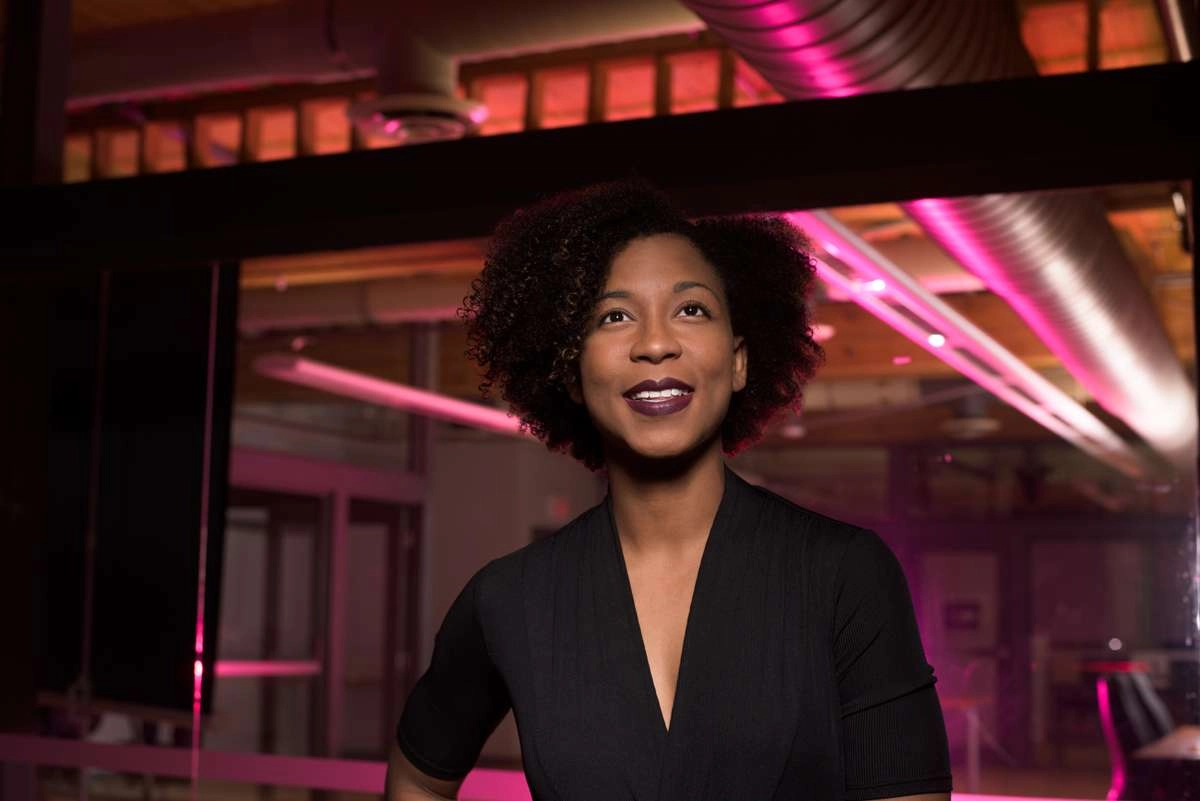 A member of the futurpreneur entrepreneurial program poses for a photograph. Unique images for a business website often work best. © robert lowdon