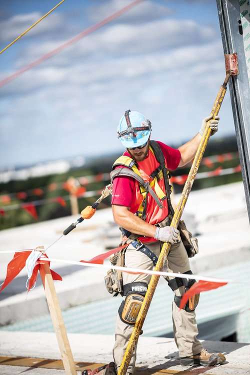 Construction worker on site