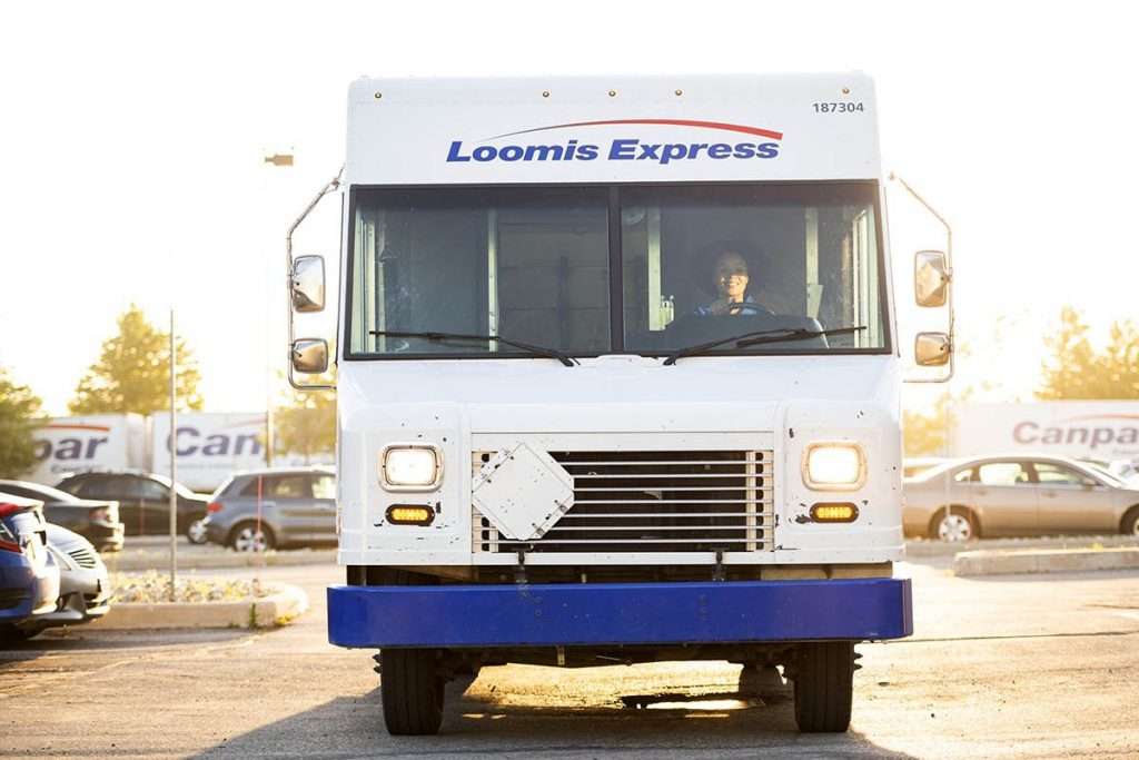 courier delivery truck