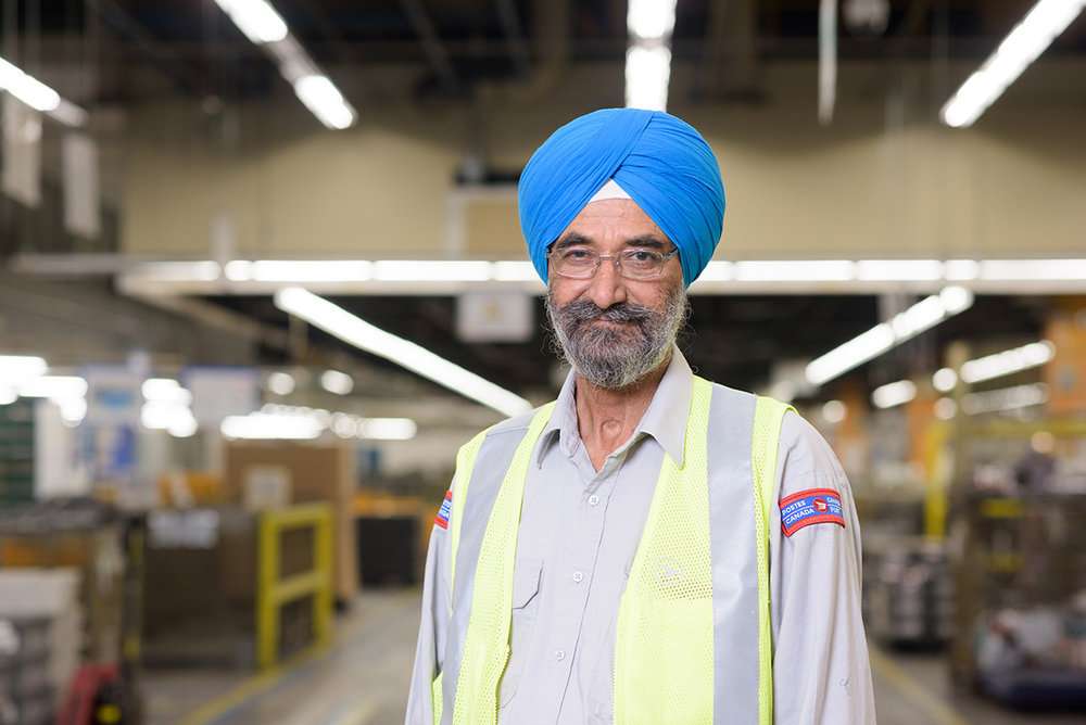 east india man at factory