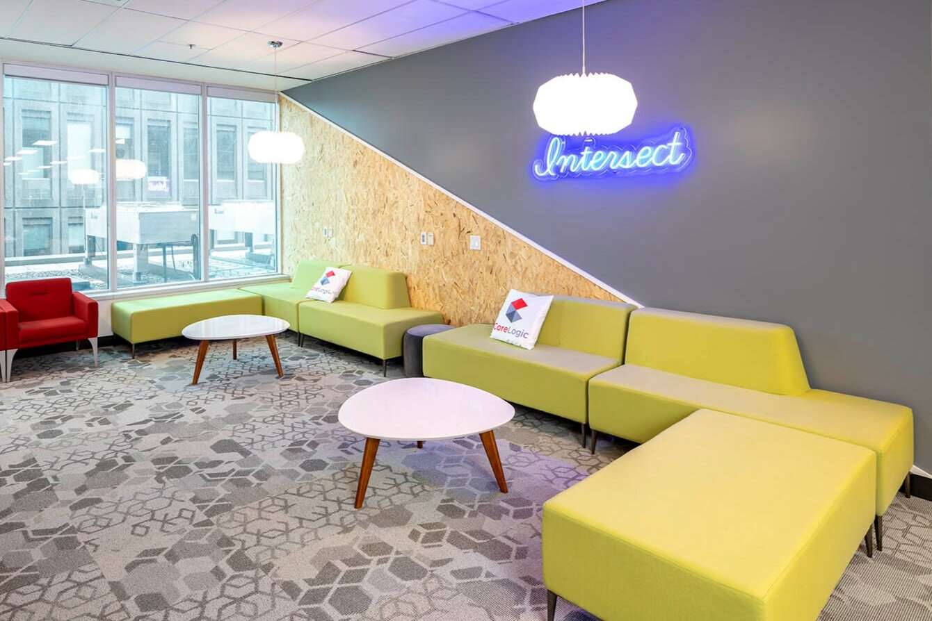 Core logic is a data driven company offering information for the property sector. Think information for real estate. I was tasked with photographing their new office in toronto’s downtown core for chameleon business interiors.