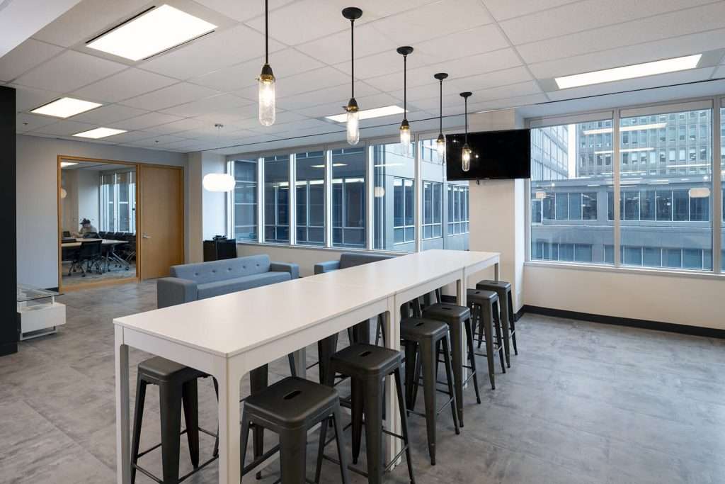 Bar area in office
