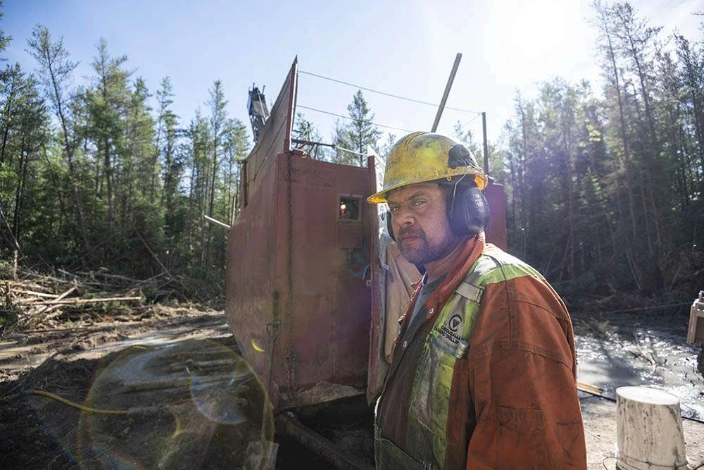 drill operator at site