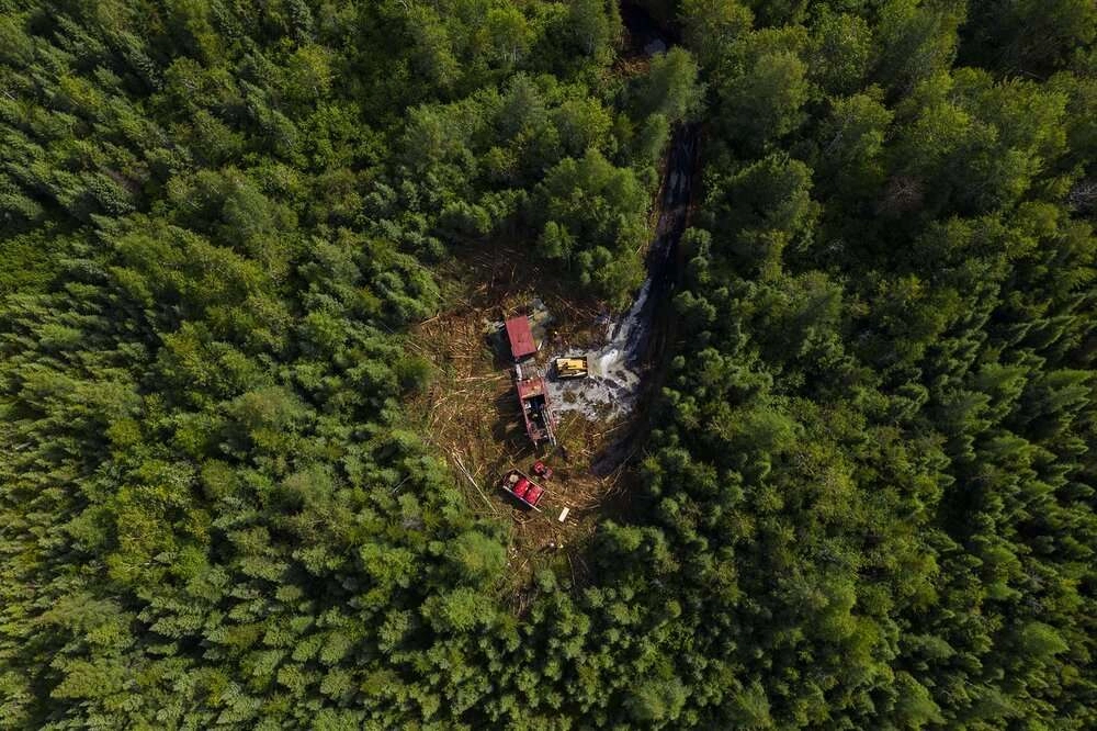 Industrial drone photography