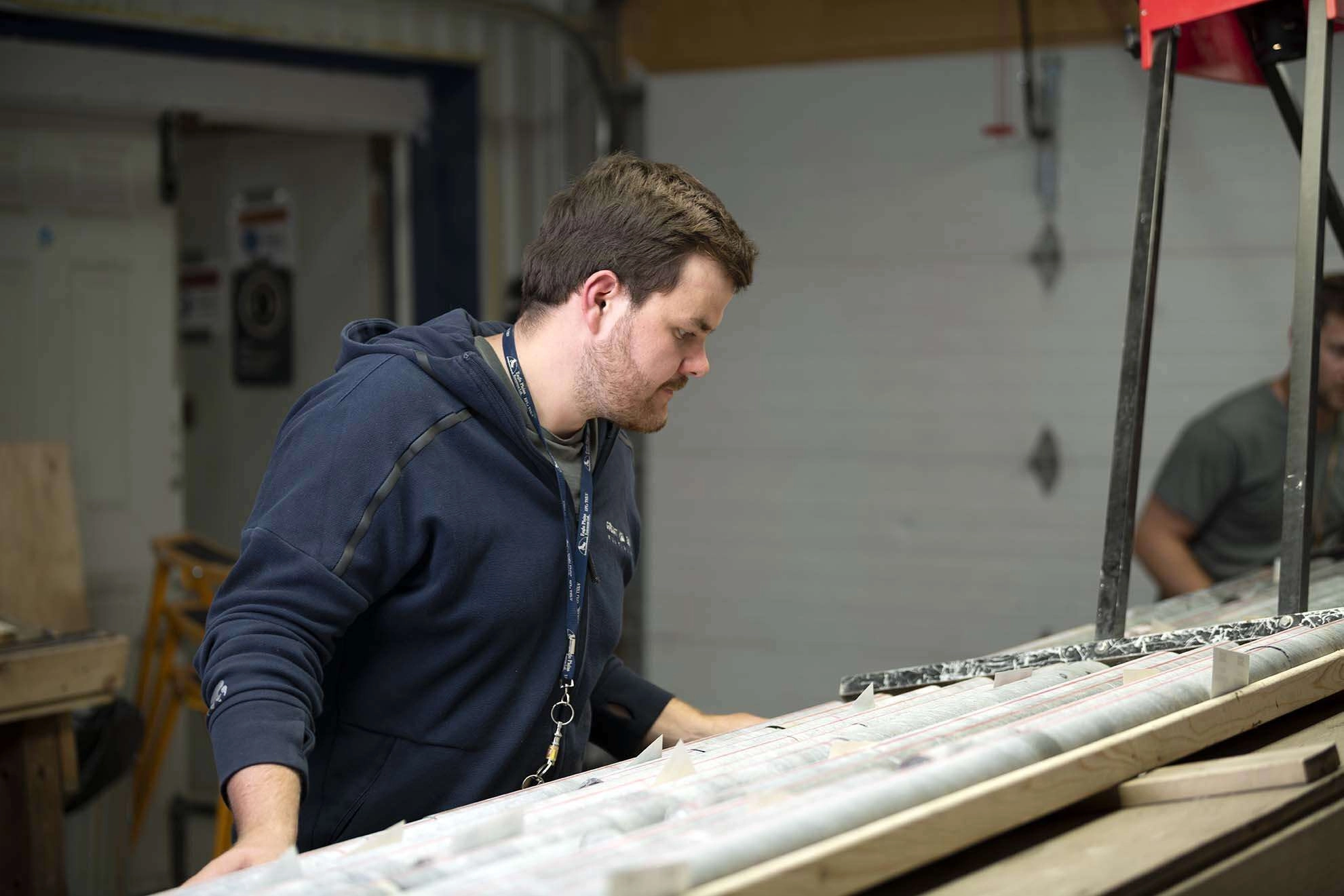 Looking over core samples. © robert lowdon