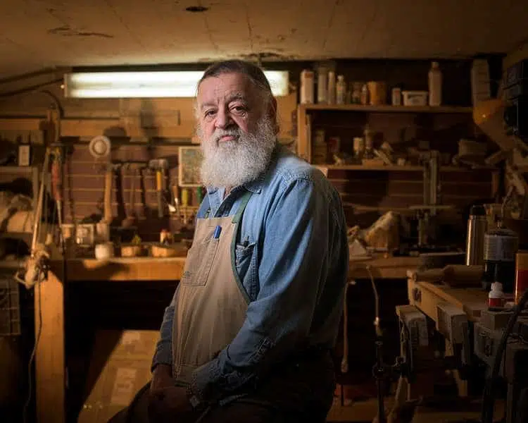 Woodworker industrial photography