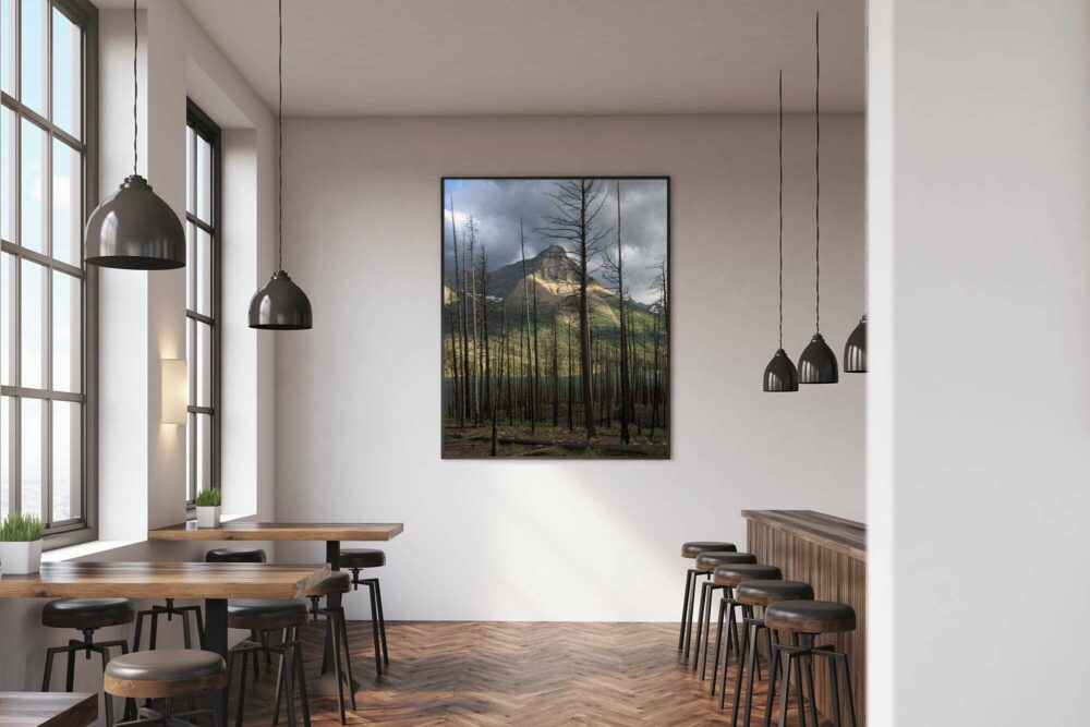 Glacier park wall art