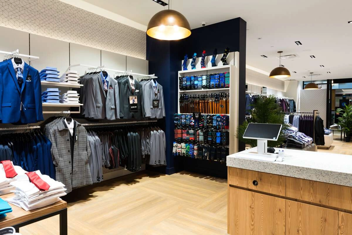 View behind sales counter.