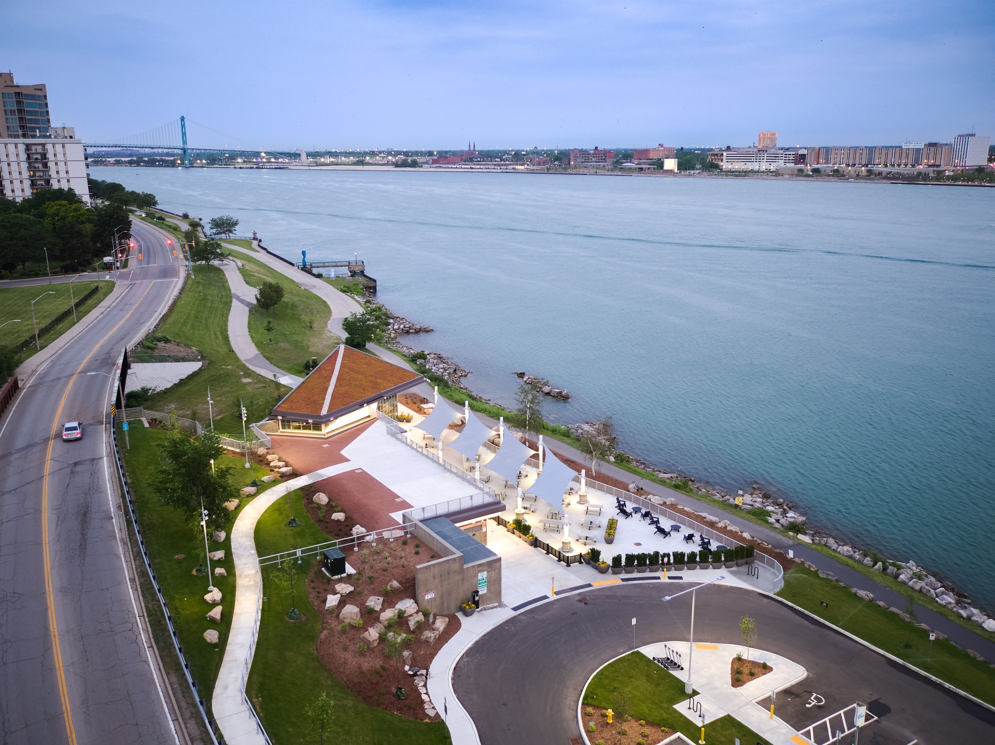 The following is a case study about an aerial photography project we completed for soprema, a manufacturer of waterproofing and insulating supplies for construction projects. The purpose of the photography project was to capture aerial images of soprema's vegetated roofing system that was installed at an iconic architectural project - windsor, ontario's new waterfront museum of the legacy beacon streetcar no. 351. This year, soprema is celebrating the 30th anniversary of their green roofing system, sopranature. As part of the celebration, they selected key projects for photography that they have been particularly proud of across canada. The selected projects showcase great examples of sustainable design and beauty.
