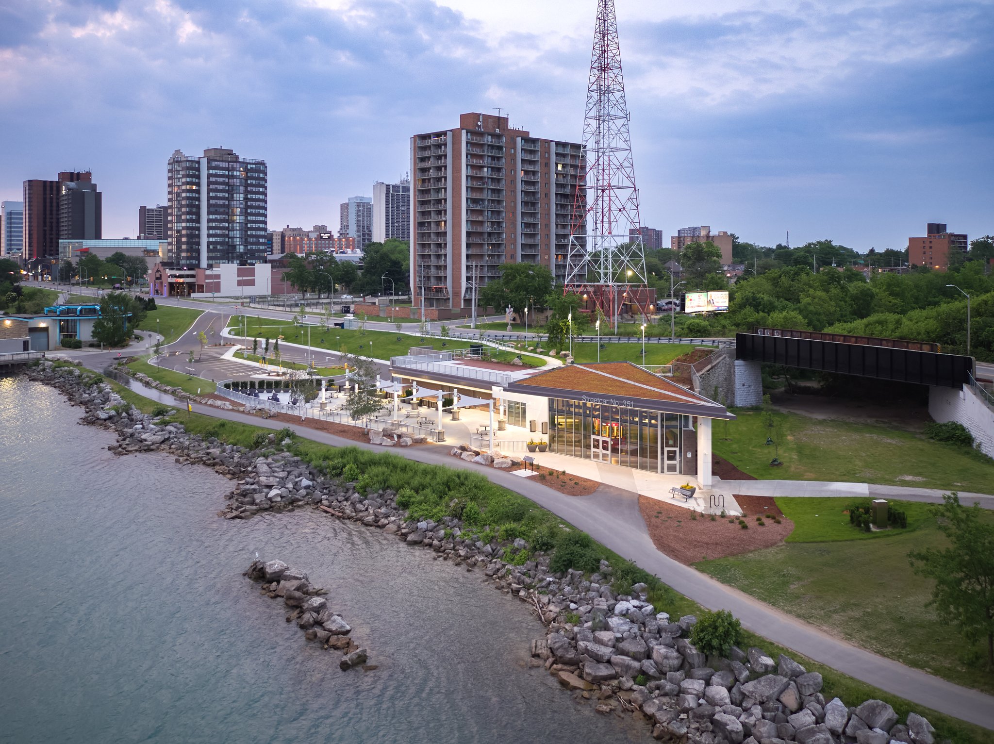 The following is a case study about an aerial photography project we completed for soprema, a manufacturer of waterproofing and insulating supplies for construction projects. The purpose of the photography project was to capture aerial images of soprema's vegetated roofing system that was installed at an iconic architectural project - windsor, ontario's new waterfront museum of the legacy beacon streetcar no. 351. This year, soprema is celebrating the 30th anniversary of their green roofing system, sopranature. As part of the celebration, they selected key projects for photography that they have been particularly proud of across canada. The selected projects showcase great examples of sustainable design and beauty.