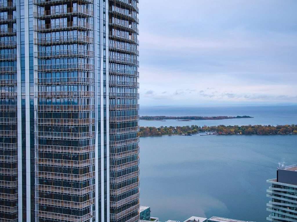 Toronto island drone