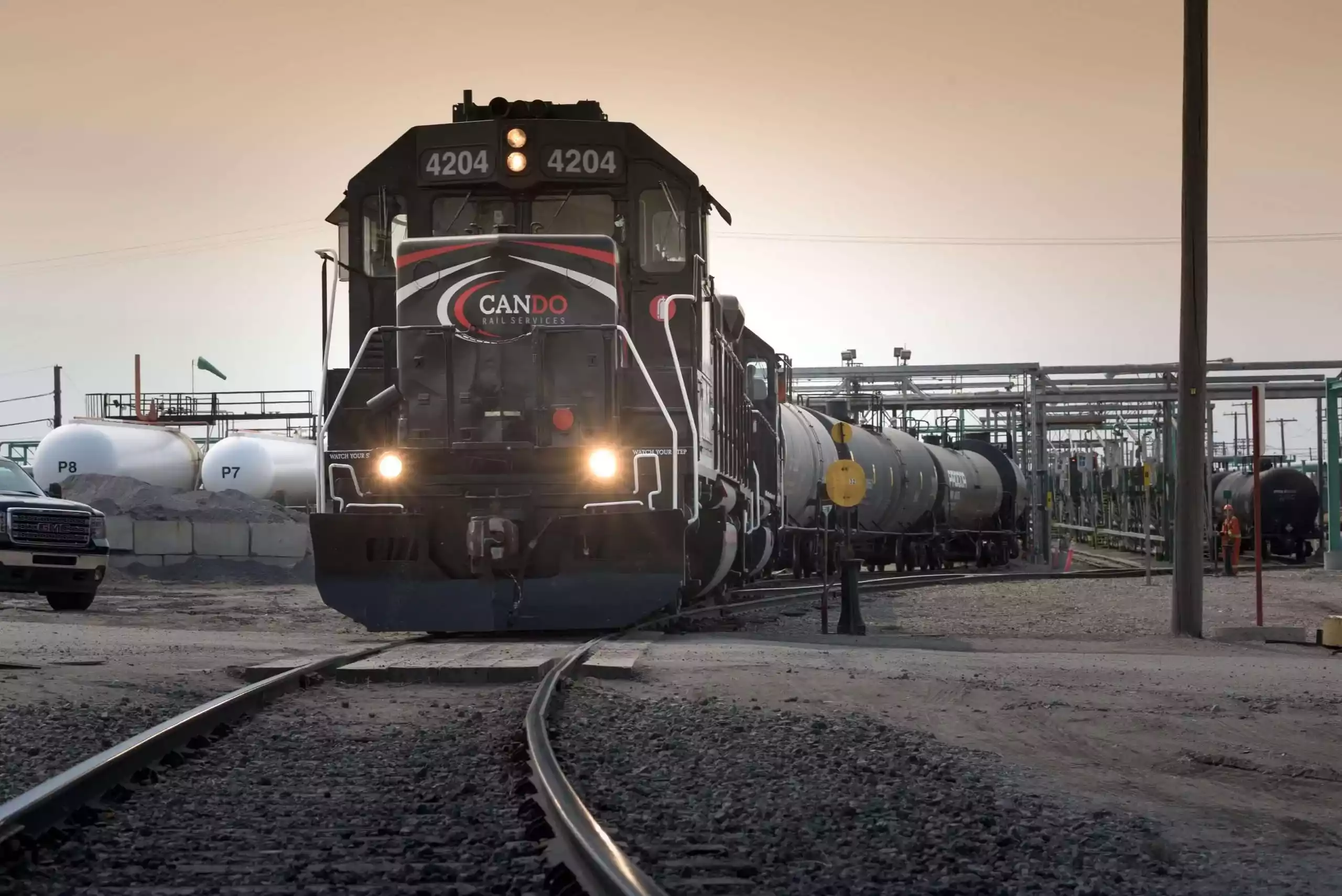 industrial railway photography of train